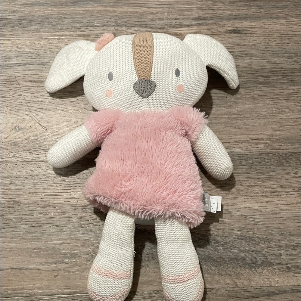 Adorable Pink and Cream Stuffed Animal Toy